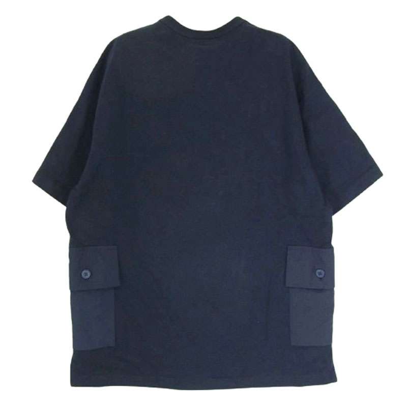 コムデギャルソンオム AD2021 HI-T017 HOMMEプリント クルーネック ヘビーウェイト ポケットデザイン 半袖 Tシャツ 買取実績 画像