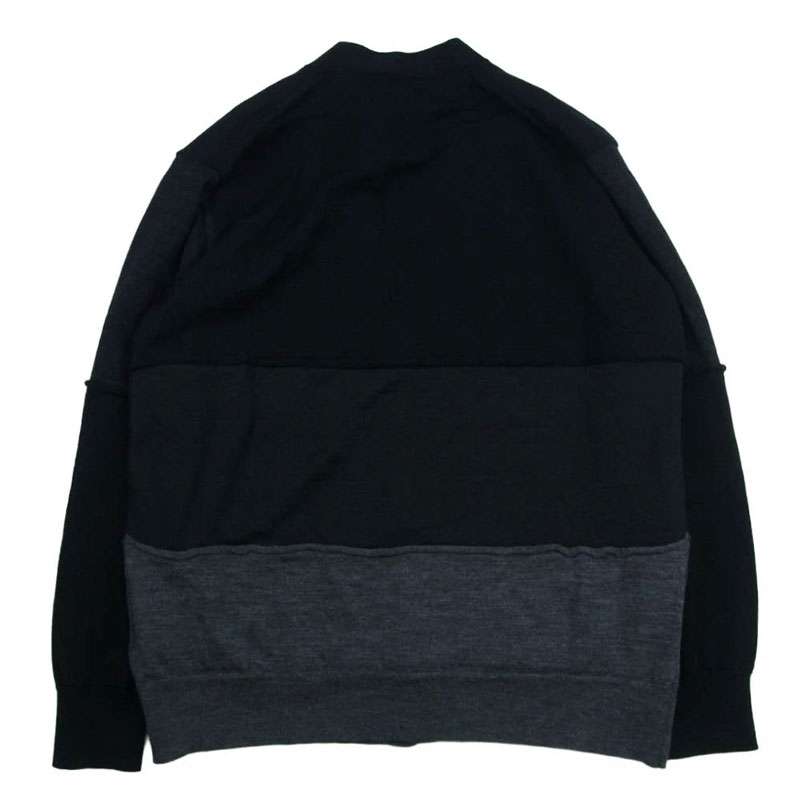 コムデギャルソンオム AD2023 HL-N001-051 梳毛天竺切替カーディガン 買取実績 画像