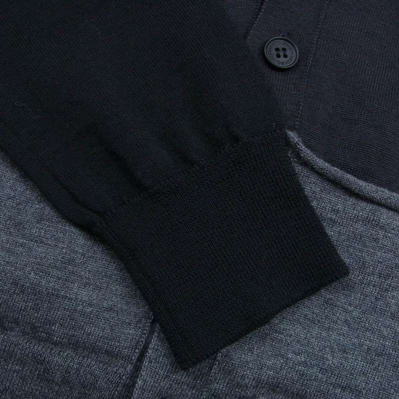 コムデギャルソンオム AD2023 HL-N001-051 梳毛天竺切替カーディガン 買取実績 画像