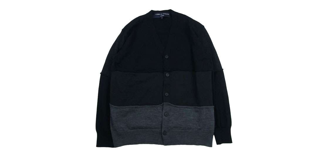 コムデギャルソンオム AD2023 HL-N001-051 梳毛天竺切替カーディガン 買取実績