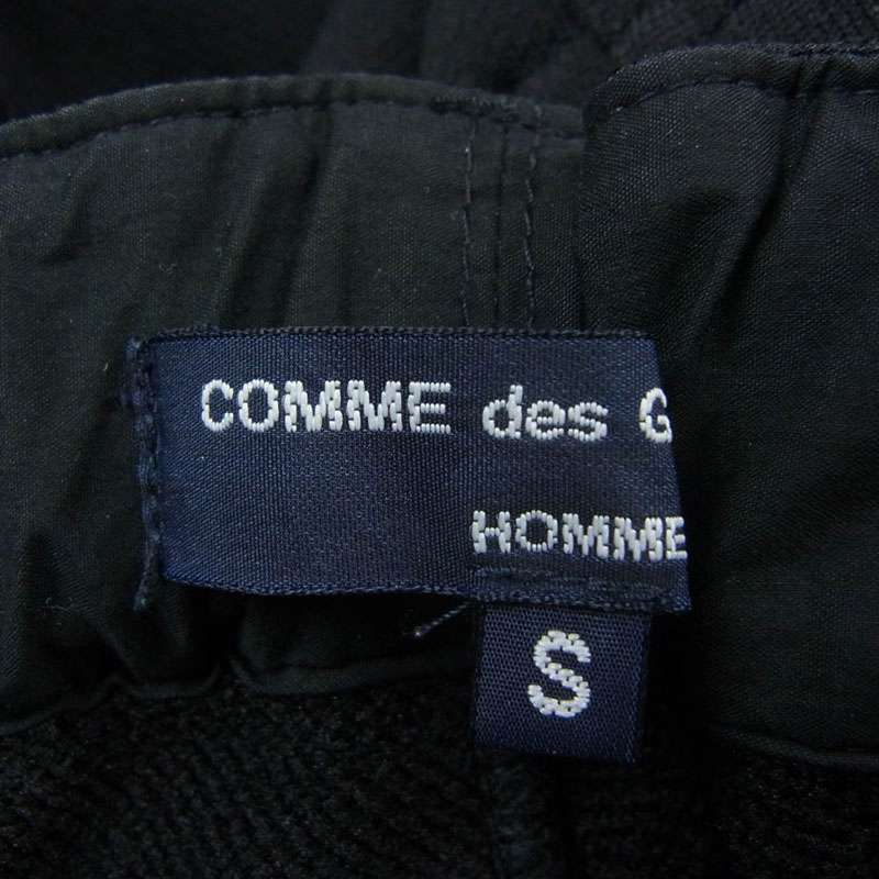 コムデギャルソンオム HL-P019 AD2023 エステル裏毛スウェット ロゴタブ ワイドテーパード イージーパンツ 買取実績 画像