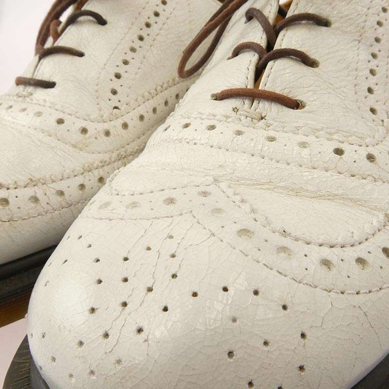 コムデギャルソンオムドゥ 25356 英国製 ウィングチップ メダリオン レザー シューズ 買取実績 画像