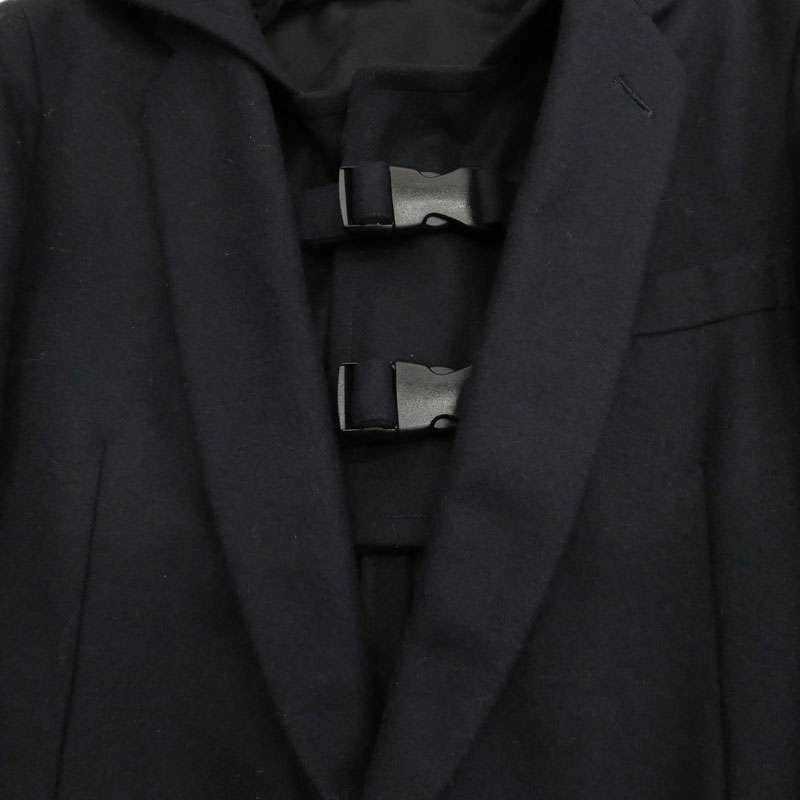 コムデギャルソンオムプリュス 10AW PF-J076 Protection プロテクション期 wool hoodie tailored jacket ウールカシミヤ フーデッド テーラードジャケット 買取実績 画像