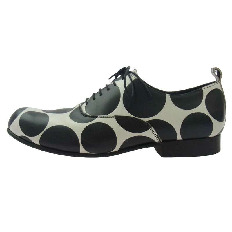 コムデギャルソンオムプリュス 13SS PK-K105 内羽根 ドット柄 レザー オックスフォード シューズ 買取実績 画像