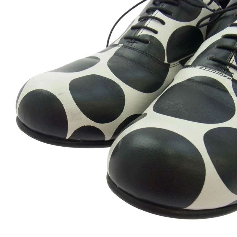 コムデギャルソンオムプリュス 13SS PK-K105 内羽根 ドット柄 レザー オックスフォード シューズ 買取実績 画像
