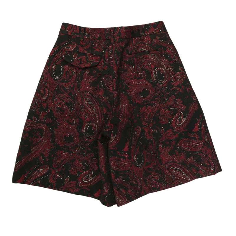 コムデギャルソンオムプリュス 16AW AD2016 PR-P071 甲冑 総柄 ジャガード 2タック ワイド ショートパンツ ショーツ 買取実績 画像