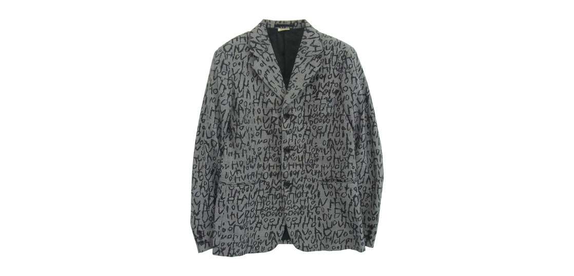 コムデギャルソンオムプリュス AD2023 PL-J050 グラフィックロゴ総柄