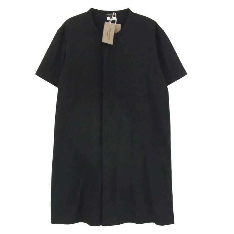 コムデギャルソンオムプリュス AD2024 PN-T008 比翼ジップデザイン クルーネック 半袖 Tシャツ ロング カットソー 買取実績 画像