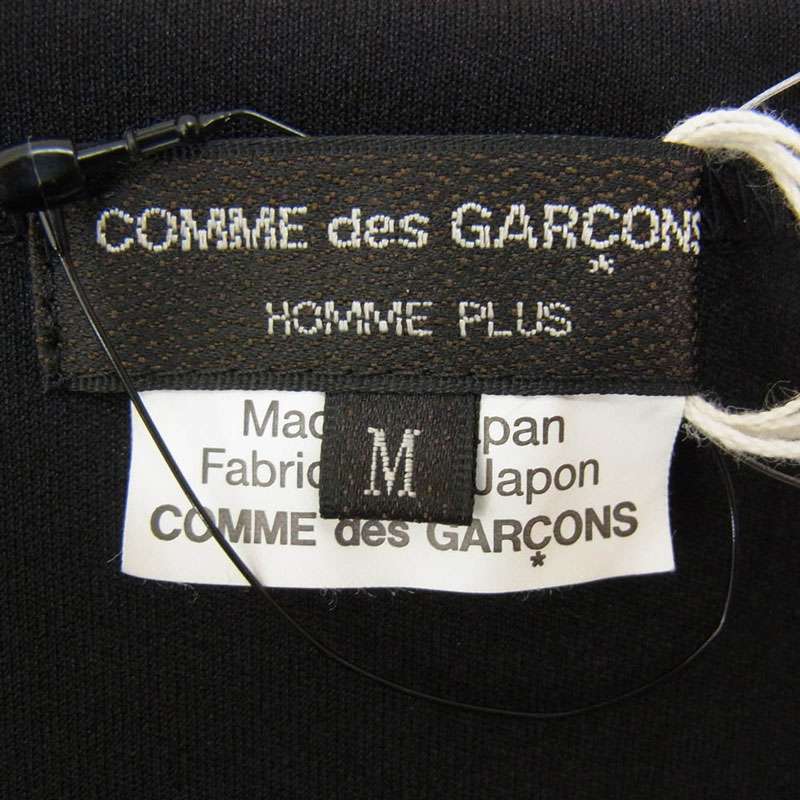 コムデギャルソンオムプリュス AD2024 PN-T008 比翼ジップデザイン クルーネック 半袖 Tシャツ ロング カットソー 買取実績 画像