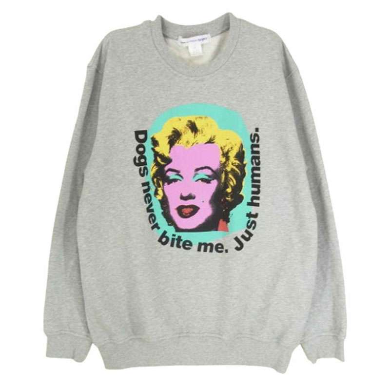コムデギャルソン 24SS FM-T002 SHIRT シャツ Andy Warhol Marilyn Monroe アンディウォーホル マリリンモンロー クルーネック スウェット トレーナー 買取実績 画像