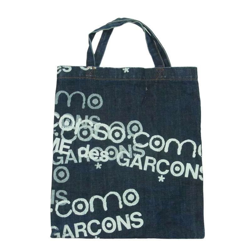 ジュンヤワタナベコムデギャルソン 10 corso como コルソコモ ロゴプリント デニム トート バッグ 買取実績 画像