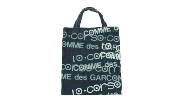 ジュンヤワタナベコムデギャルソン 10 corso como コルソコモ ロゴプリント デニム トート バッグ 買取実績
