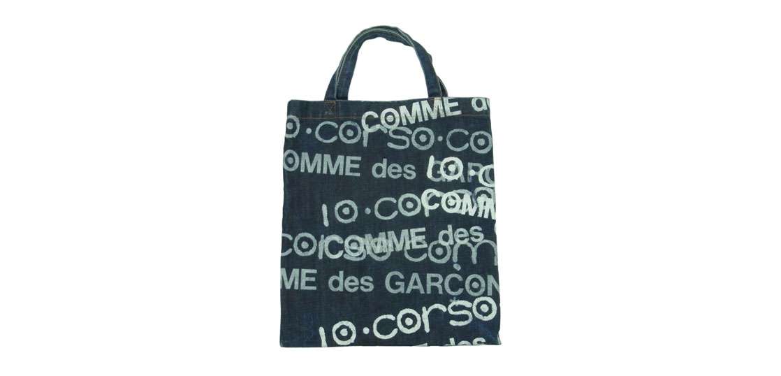 ジュンヤワタナベコムデギャルソン 10 corso como コルソコモ ロゴプリント デニム トート バッグ 買取実績