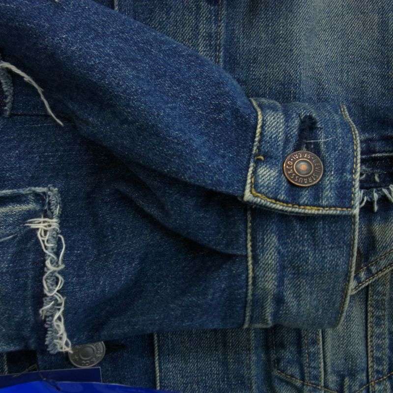 ジュンヤワタナベコムデギャルソンマン 25SS wo-j207-051-1-3 × Levis リーバイス 製品加工 解体再構築 カスタマイズ デニム ジャケット 買取実績 画像