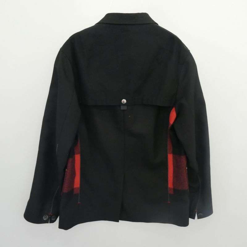 ジュンヤワタナベコムデギャルソンマン AD2021 WH-J006 CARHARTT カーハート Wool Surge Duck-Switched Check Jacket ウールサージ ダック切替 チェック柄 テーラードジャケット 買取実績 画像