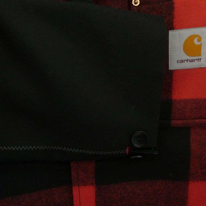 ジュンヤワタナベコムデギャルソンマン AD2021 WH-J006 CARHARTT カーハート Wool Surge Duck-Switched Check Jacket ウールサージ ダック切替 チェック柄 テーラードジャケット 買取実績 画像