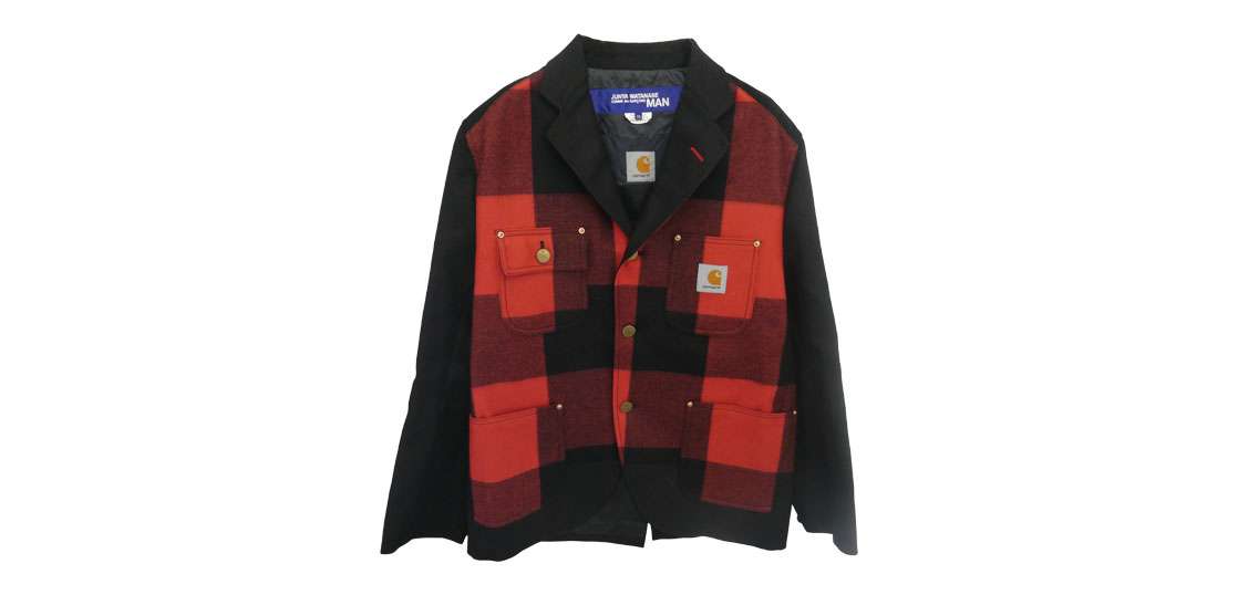 ジュンヤワタナベコムデギャルソンマン AD2021 WH-J006 CARHARTT カーハート Wool Surge Duck-Switched Check Jacket 買取実績