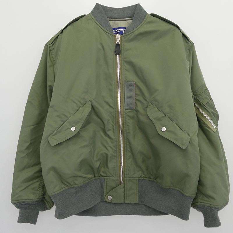 ジュンヤワタナベコムデギャルソンマン WH-J029 AD2021 ナイロンツイル バックプリント MA-1 ミリタリー フライト ボンバー ジャケット 買取実績
