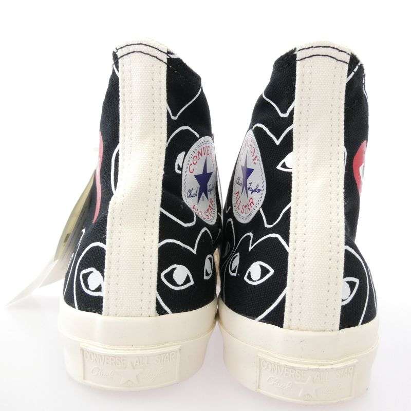 プレイコムデギャルソン 1CL704 × Converse コンバース Chuck Taylor Hi Black チャックテイラー ハイカットスニーカー 買取実績 画像