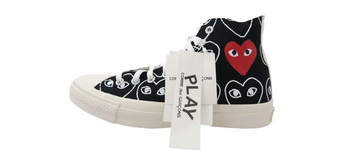 プレイコムデギャルソン × Converse コンバース 1CL704 Chuck Taylor Hi Black 買取実績