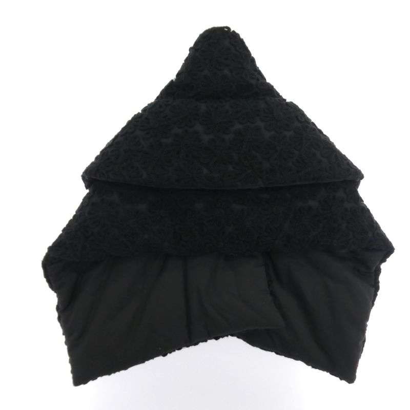 タオ コムデギャルソン 24AW TN-J009-051 ナイロンチュール刺繍 中綿 ケープ ポンチョ 買取実績 画像