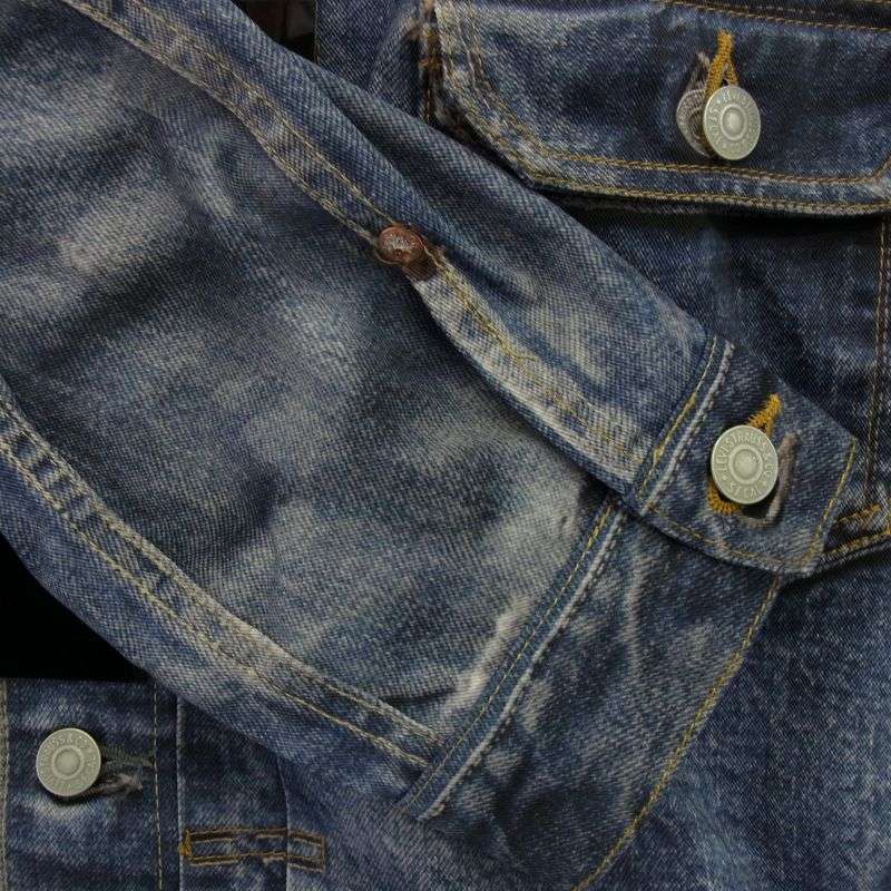 ジュンヤワタナベコムデギャルソンマン 25SS WO-910-100 × BerBerJin × Levi's ナイロン ツイル インク ジェット プリント 507XX 2nd 転写 デニム ジャケット 買取実績 画像