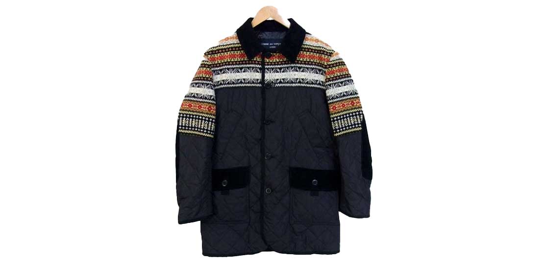 オンラインで最も安い  キルティングジャケットＭ 【超美品】コムデギャルソンオム テーラードジャケット