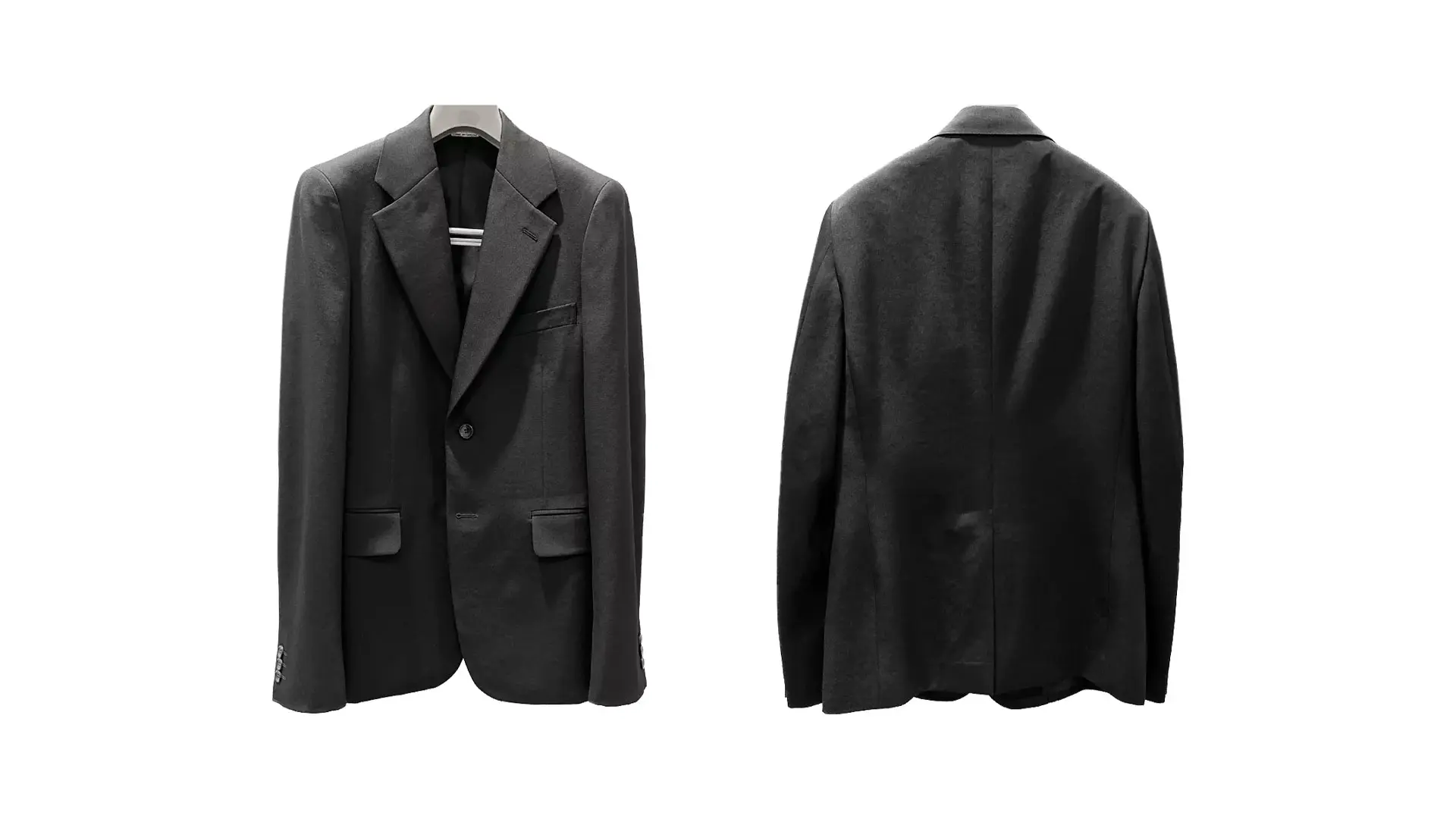 コムデギャルソンオムプリュス ポリ縮 2B ジャケット AD2017 定番 COMME des GARCONS HOMME PLUS(コムデギャルソンオムプリュス) 縮絨