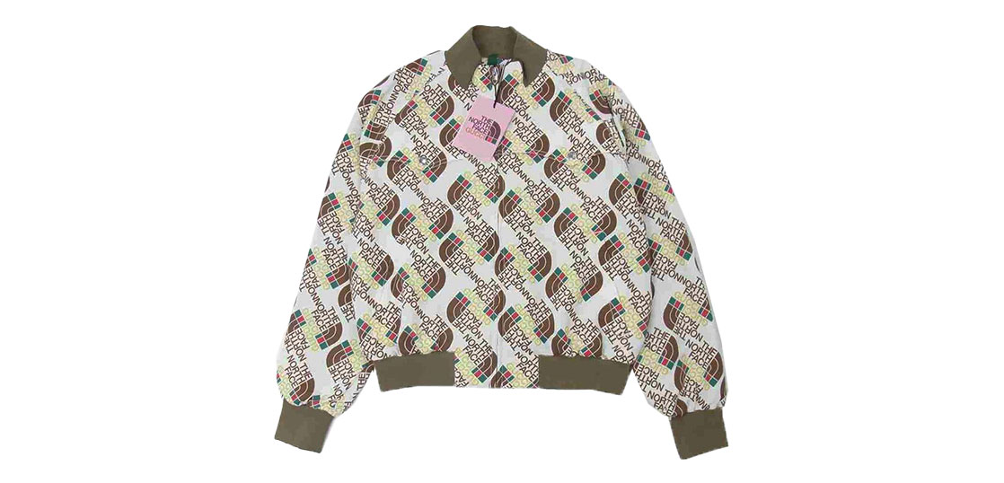 ノースフェイス ×グッチ 648866 XAABZ ウェブ プリント ボンバー ジャケット コラボ 買取実績