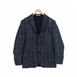 デ ペトリロ シルク&ウール&カシミヤ チェック テーラードジャケット買取実績