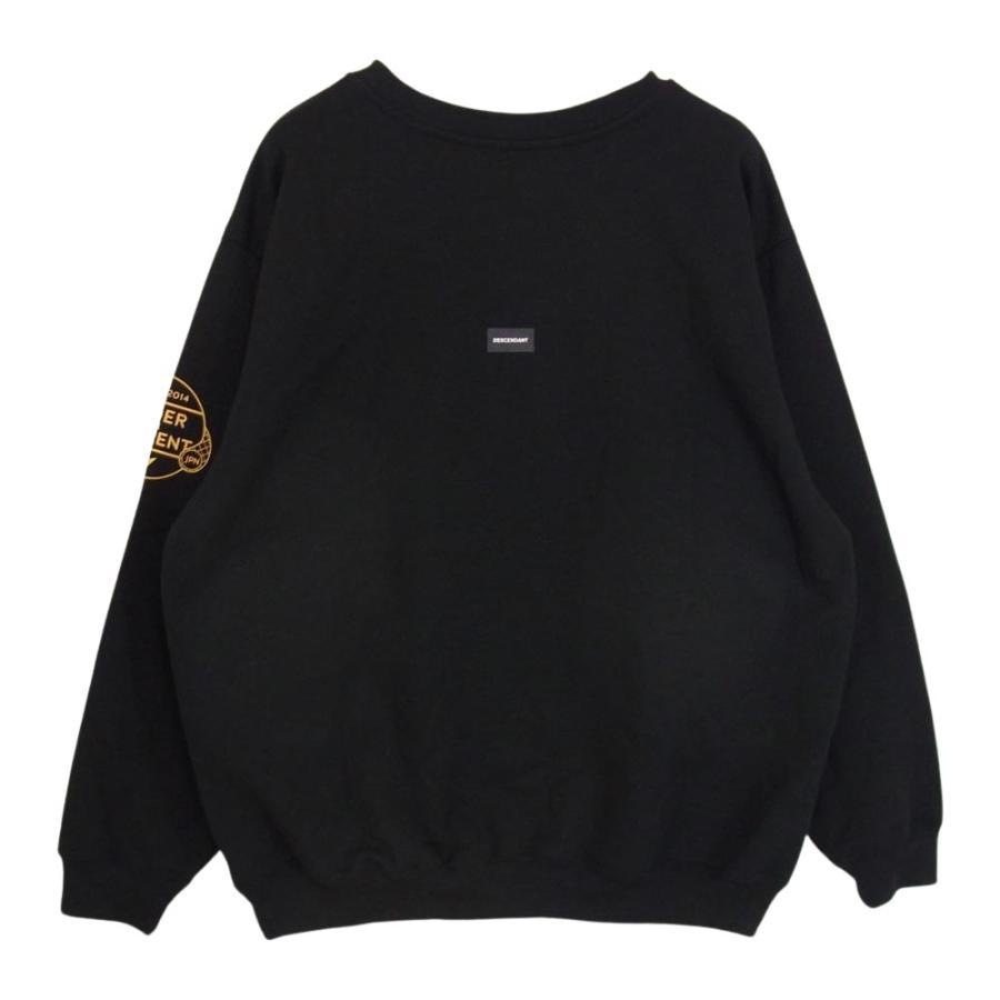 ディセンダント 21AW TEAM CREW NECK ロゴ スウェット ブラック 買取実績 画像