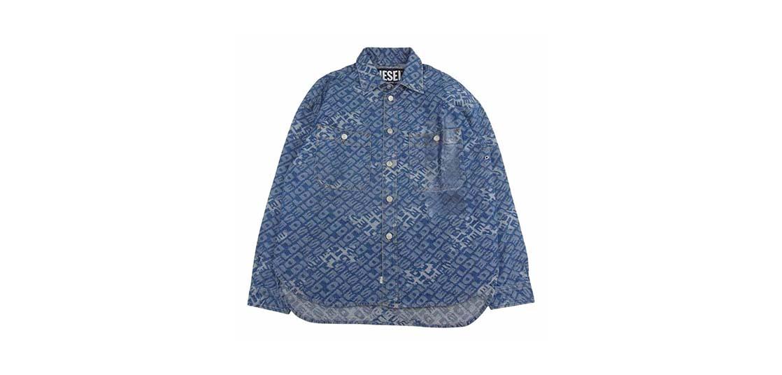 ディーゼル D-ROXY CAMICIA ブランディング ロゴ デニム ジャガード シャツ ジャケット 買取実績