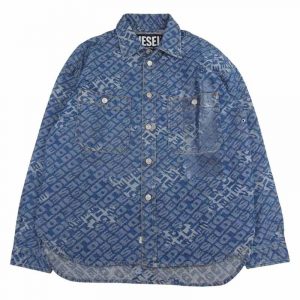 ディーゼル D-ROXY CAMICIA ブランディング ロゴ デニム ジャガード シャツ ジャケット 買取実績