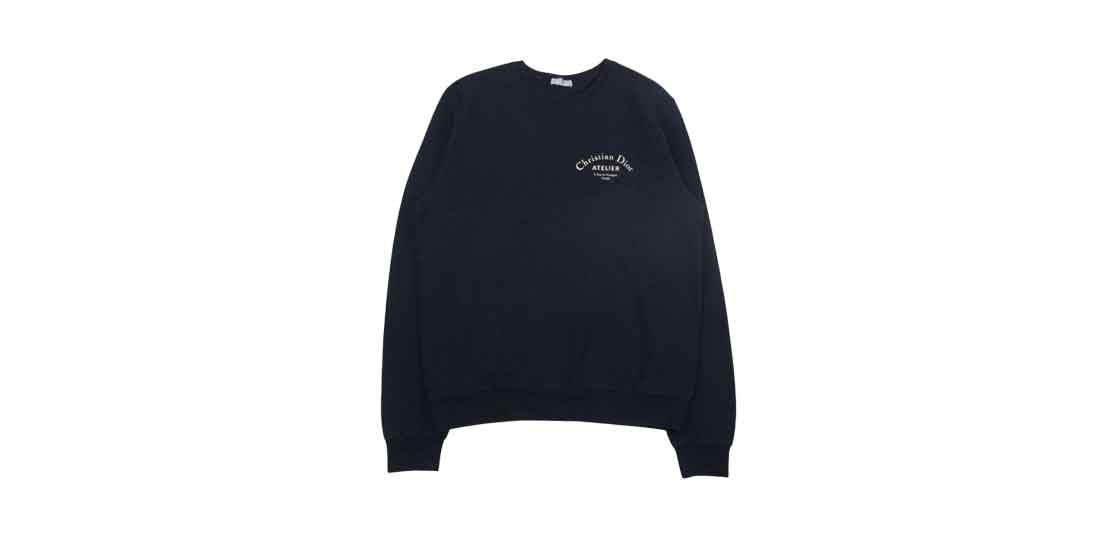 ディオール アトリエ アーチロゴ クルーネック スウェット ブラック 買取実績
