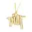 ディオールオム × ショーンステューシー Shawn Stussyラインストーン ロゴ ネックレス ゴールド系 20AW N1182HOMMT 画像