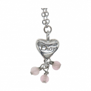 【美品】Dior ディオール ネックレス スイングハート レターチャーム ロゴ ディオール ロゴ ハート チャーム ネックレス シルバー 買取実績