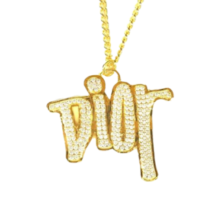 ディオールオム ×ステューシー N1182HOMMT 20AW ラインストーン ロゴ ペンダント ネックレス 買取実績