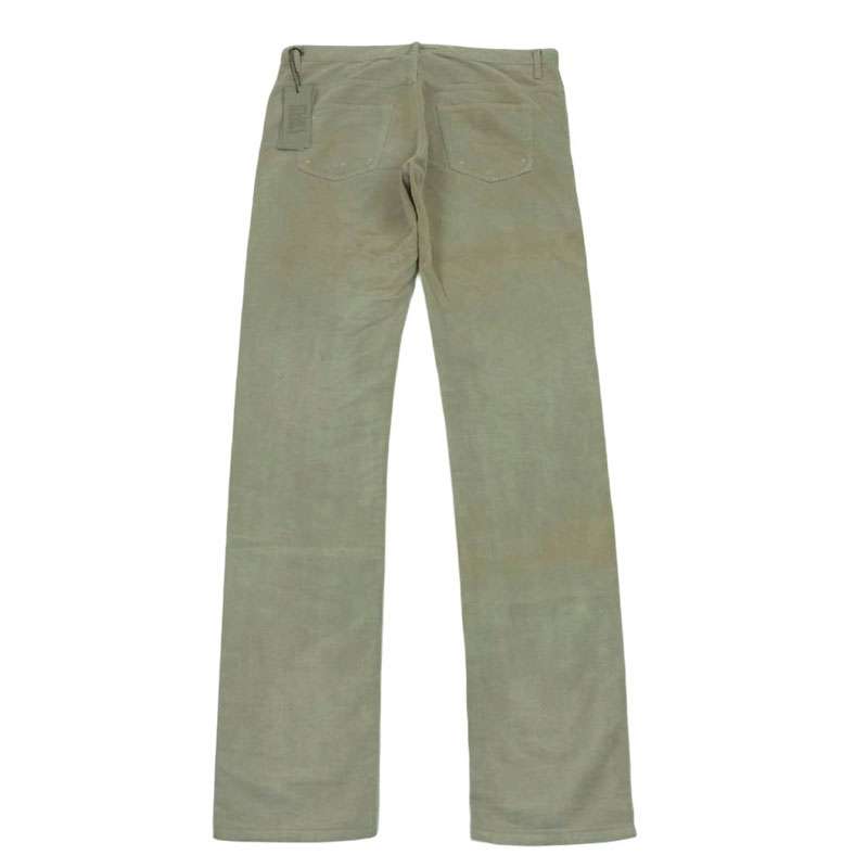 ディオールオム 04AW 4HH1016607 エディ期 ダメージ加工 コーデュロイ ボタンフライ ストレート パンツ 買取実績 画像