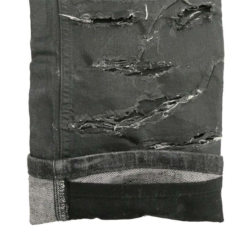 ディオールオム 04SS 4EH1018686 エディ期 Strip デストロイ加工 コーティング デニム パンツ 買取実績 画像