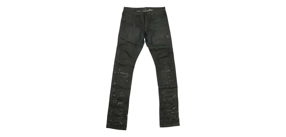 ディオールオム 04SS 4EH1018686 エディ期 Strip デストロイ加工 コーティング デニム パンツ 買取実績