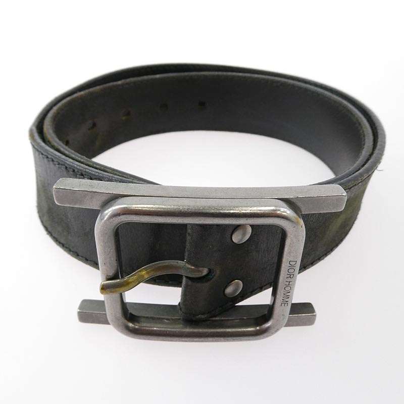 ディオールオム 05AW エディ期 グラムロック期 Hバックル レザー ベルト 買取実績 画像