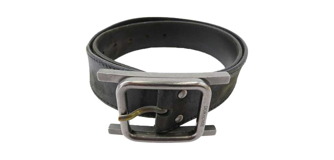 ディオールオム 05AW エディ期 グラムロック期 Hバックル レザー ベルト 買取実績