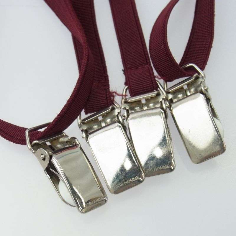 ディオールオム 06SS 175-BM-1025 エディ期 レザー ナロー サスペンダー 買取実績 画像