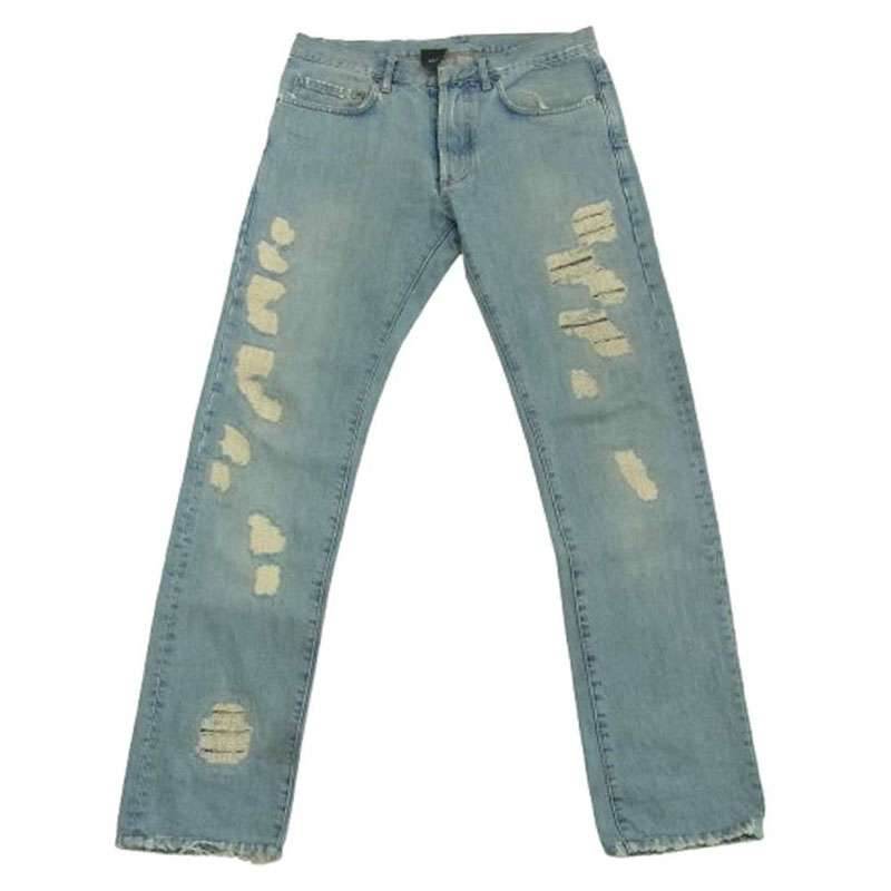 ディオールオム 06SS 6EH1011474 エディ期 リペア ダメージスキニー デニム パンツ 買取実績 画像