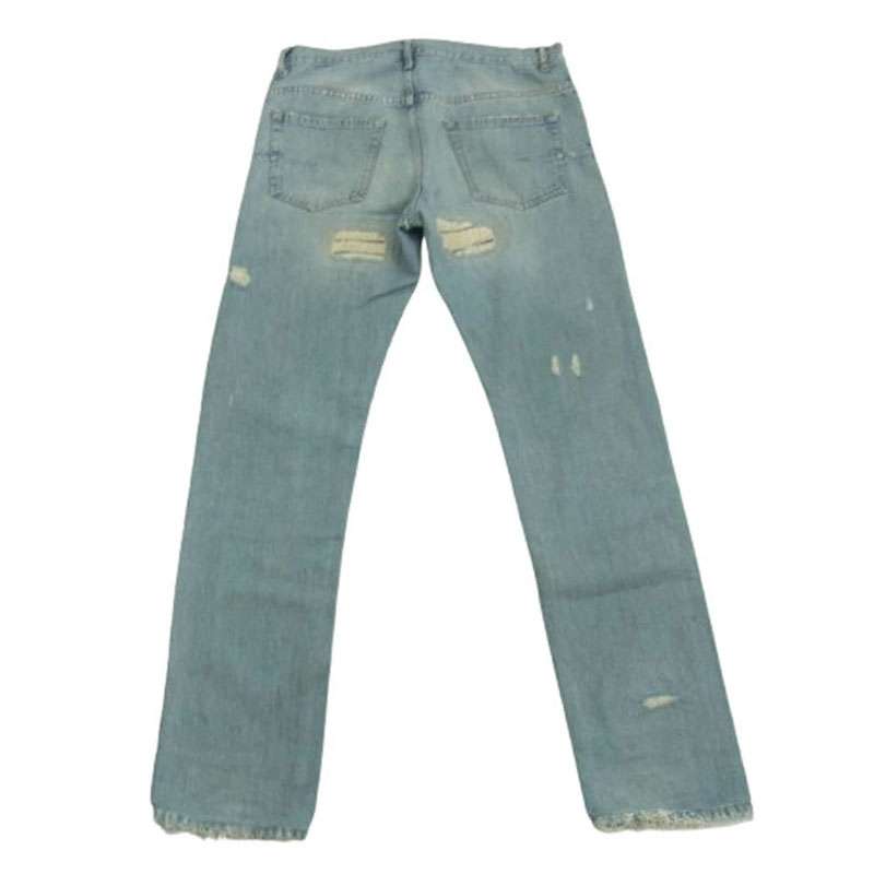 ディオールオム 06SS 6EH1011474 エディ期 リペア ダメージスキニー デニム パンツ 買取実績 画像