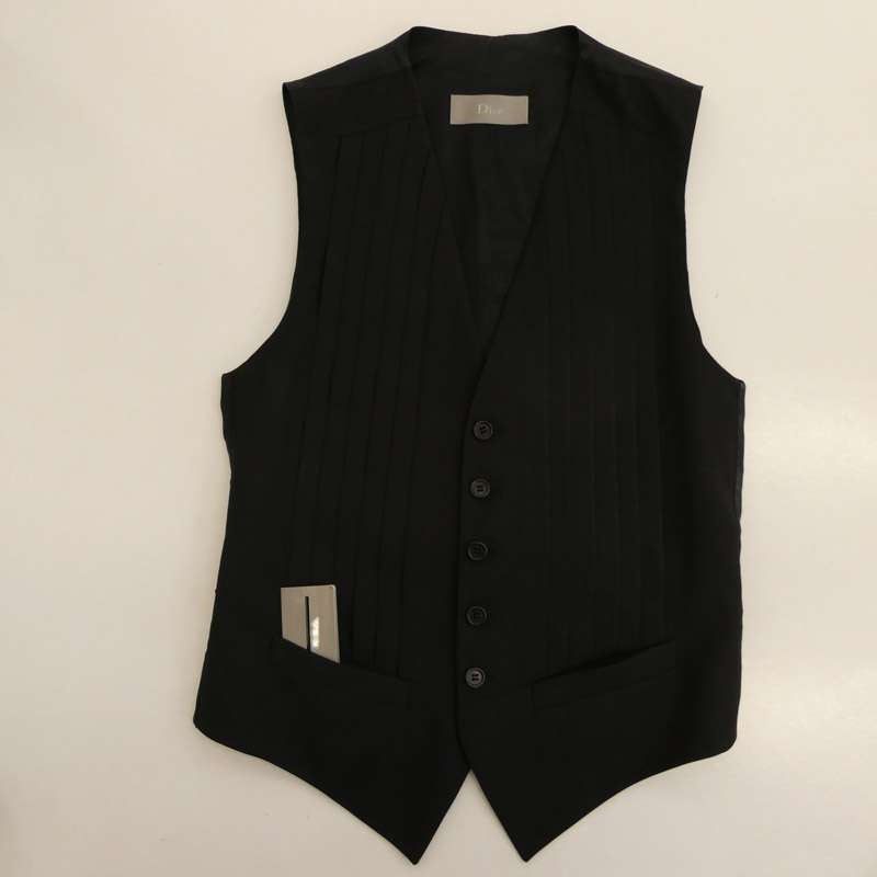 ディオールオム 08SS 8E3160330559 クリスヴァンアッシュ期 プリーツ加工 ジレ ベスト 買取実績 画像