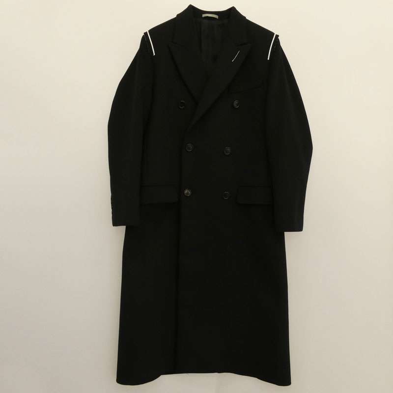 ディオールオム 17AW 533C335U3183 カシミヤ混 ウール ショルダー切替 ダブルブレスト コート 買取実績 画像