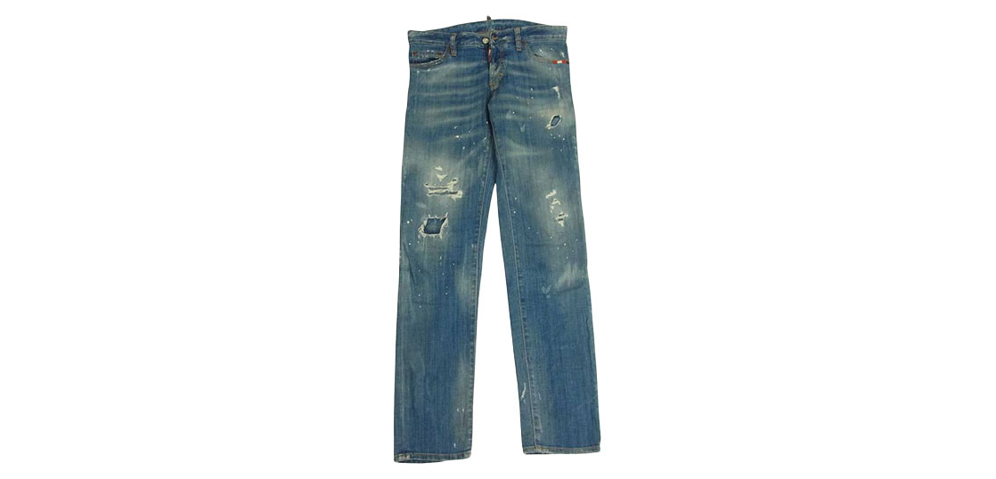 ディースクエアード ブリーチ加工 ウォッシュド ダメージ スリム ジーンズ デニムパンツ 買取実績