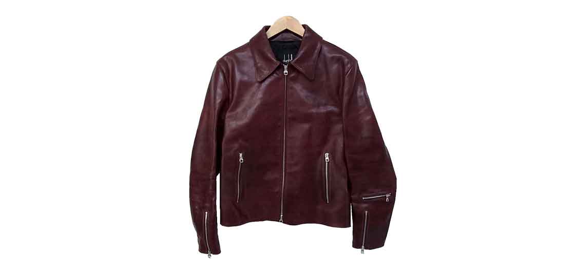 ダンヒル キルティングライナー シングル ライダース レザー ジャケット 買取実績