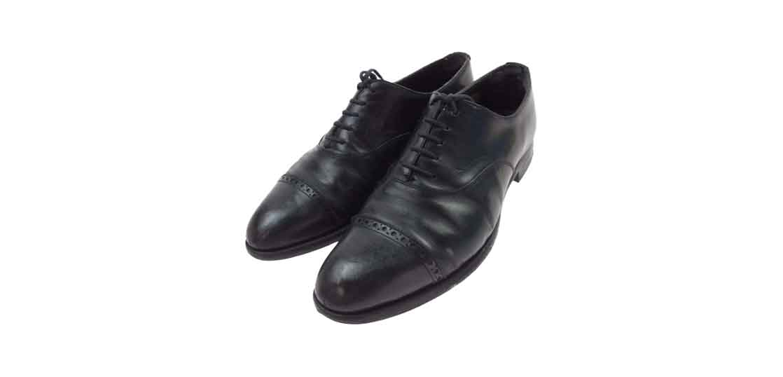 エドワードグリーン  バークレ パンチドキャップトゥ ドレスシューズ ブラック 買取実績